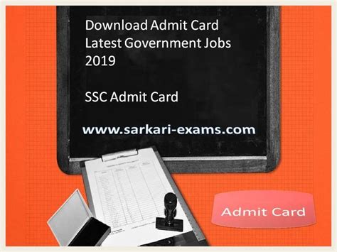 sarkariexam 2019 admit cards